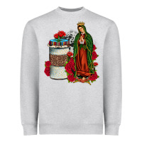 Heather Grey our lady of guadalupe coffee Heavyweight Sweatshirt - JahusDesignShop