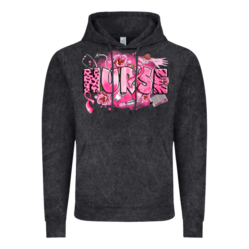 Breast Cancer Nurse Vintage Hoodie by LillyAllenDesigns | Teevron