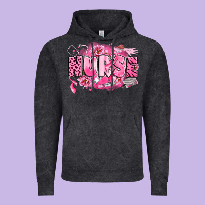 Breast Cancer Nurse Vintage Hoodie Designed By Lillyallendesigns