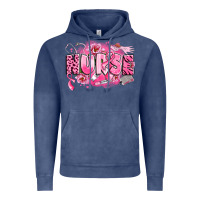 Vintage Denim breast cancer nurse Vintage Hoodie - LillyAllenDesigns