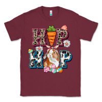 Burgundy Western hip hop bunny Easter Day Classic Tee - CowGirlArtShop