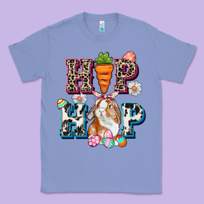 Western Hip Hop Bunny Easter Day Classic Tee Designed By Cowgirlartshop