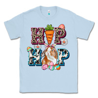 Dusty Blue Western hip hop bunny Easter Day Classic Tee - CowGirlArtShop