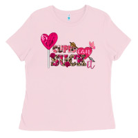 Bubblegum Pink Cupid can suck it Valentine's Day Ladies Tee - FaDigitalArtStudio
