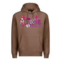 Chestnut Valentine Medical Assistant Premium Hoodie - CowhideDigitalArt