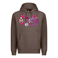 Coffee Valentine Medical Assistant Premium Hoodie - CowhideDigitalArt