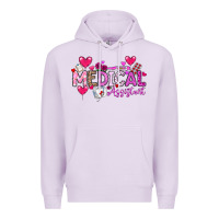 Lilac Valentine Medical Assistant Premium Hoodie - CowhideDigitalArt