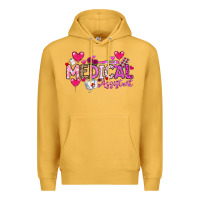 Mustard Valentine Medical Assistant Premium Hoodie - CowhideDigitalArt