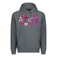 Rock Valentine Medical Assistant Premium Hoodie - CowhideDigitalArt