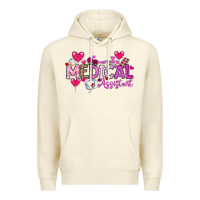 Sandshell Valentine Medical Assistant Premium Hoodie - CowhideDigitalArt
