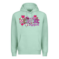 Seafoam Valentine Medical Assistant Premium Hoodie - CowhideDigitalArt