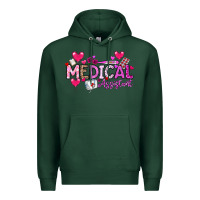 Sports Green Valentine Medical Assistant Premium Hoodie - CowhideDigitalArt