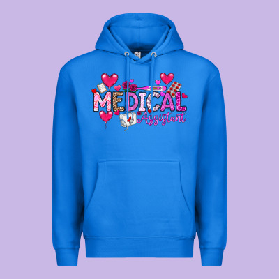 Valentine Medical Assistant Premium Hoodie Designed By Cowhidedigitalart