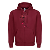 Burgundy just breathe Zipper Hoodie - JahusDesignShop