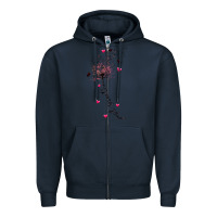 Navy just breathe Zipper Hoodie - JahusDesignShop