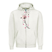 Oatmeal Heather just breathe Zipper Hoodie - JahusDesignShop
