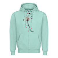 Seafoam just breathe Zipper Hoodie - JahusDesignShop