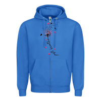 True Royal just breathe Zipper Hoodie - JahusDesignShop