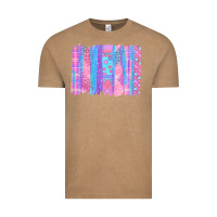 Vintage Coffee Pink Easter Brushstrokes Vintage Tee - BundleAndBundleShop