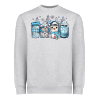 Heather Grey winter coffee Heavyweight Sweatshirt - JahusDesignShop