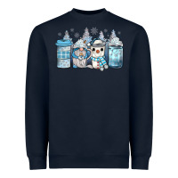 Navy winter coffee Heavyweight Sweatshirt - JahusDesignShop