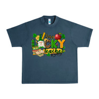 Midnight Navy one lucky teacher Urban Heavy Tee - FaDigitalArtStudio
