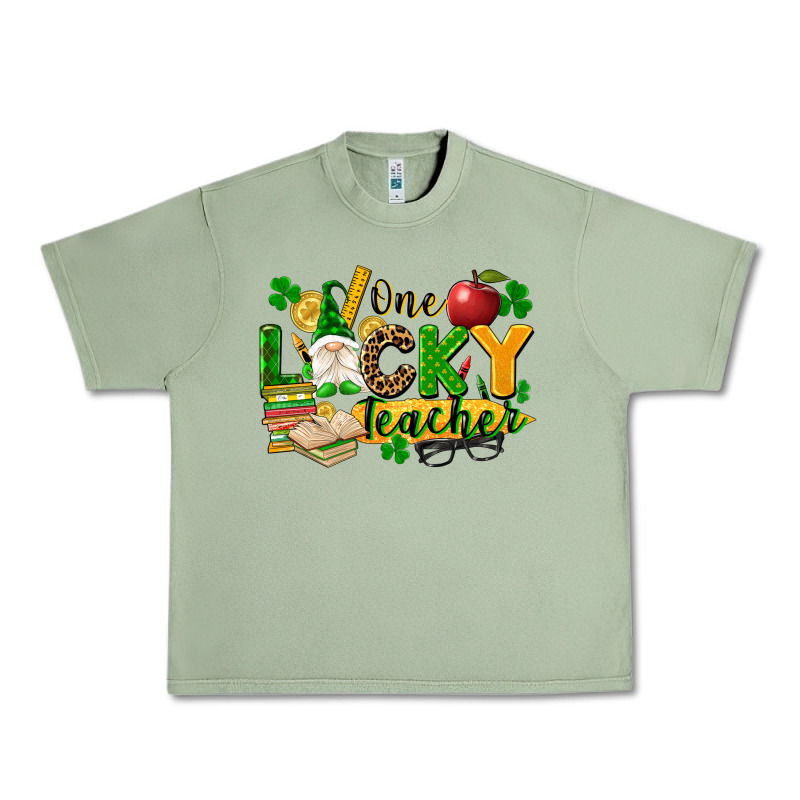 One Lucky Teacher Urban Heavy Tee by FaDigitalArtStudio | Teevron