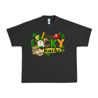 Pigment Black one lucky teacher Urban Heavy Tee - FaDigitalArtStudio