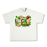 Pistachio one lucky teacher Urban Heavy Tee - FaDigitalArtStudio