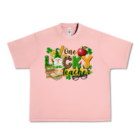 Salmon one lucky teacher Urban Heavy Tee - FaDigitalArtStudio
