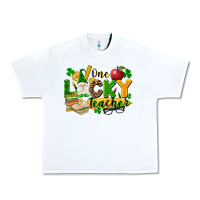 White one lucky teacher Urban Heavy Tee - FaDigitalArtStudio