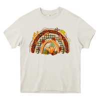 Cream fall rainbow Heavy Core Tee - CowGirlArtShop