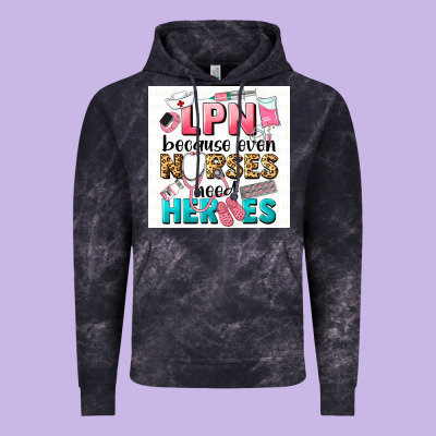 Lpn Because Nurses Need Heroes Vintage Hoodie Designed By Lillyallendesigns