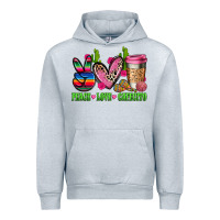 Heather Grey But first cafecito y chismecito Urban Hoodie - RanaPortraitStore