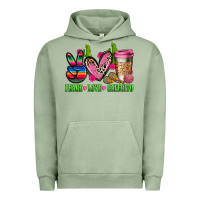 Pigment Oil Green But first cafecito y chismecito Urban Hoodie - RanaPortraitStore