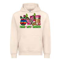 Sandshell But first cafecito y chismecito Urban Hoodie - RanaPortraitStore