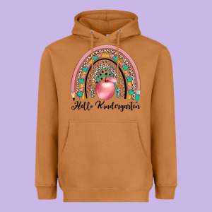 Hello Kindergarten Heavyweight Hoodie Designed By Jahusdesignshop