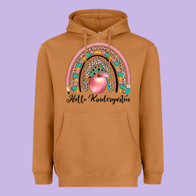 Hello Kindergarten Heavyweight Hoodie Designed By Jahusdesignshop