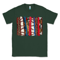 Sports Green Baseball brushstroke Classic Tee - HowdyJamesFarm