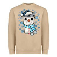 Mushroom snowman coffee cup Heavyweight Sweatshirt - JahusDesignShop