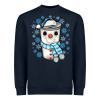 Navy snowman coffee cup Heavyweight Sweatshirt - JahusDesignShop