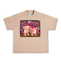 Be Mine Valentine's Day Pigs Urban Heavy Tee | Teevron