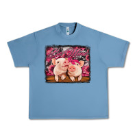 Pebble Blue be mine valentine's day pigs Urban Heavy Tee - Jasminsmagicworld