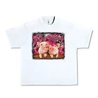 White be mine valentine's day pigs Urban Heavy Tee - Jasminsmagicworld