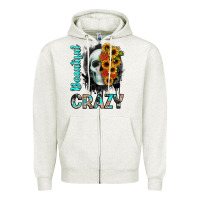 Beautiful Crazy Skull Zipper Hoodie | Teevron