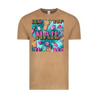 Vintage Camel nail art hands and polish with turquoise leopard and glitter seamless  Vintage Tee - BundleAndBundleShop