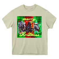 Mossy merry christmas gnomies Heavy Core Tee - CowGirlArtShop