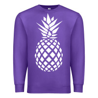 Purple pineapple sunset Premium Sweatshirt - DesigneFamous