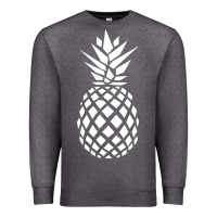 Charcoal Heather pineapple sunset Premium Sweatshirt - DesigneFamous