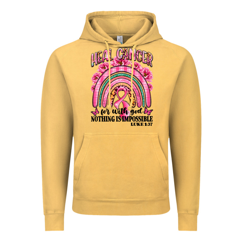 Heal Cancer Rainbow Vintage Hoodie by LillyAllenDesigns | Teevron